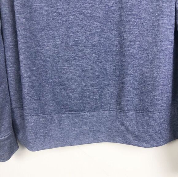 VICTORIA’S SECRET | Navy Blue Loungewear Sweatshirt Lace Up Sleeves Women’s M - Picture 4 of 8